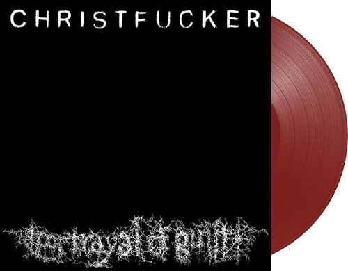 PORTRAYAL OF GUILT 'Christfucker' 12" LP Oxblood vinyl