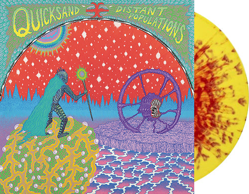 QUICKSAND 'Distant Populations' 12" LP Yellow w/ Red Splatter vinyl