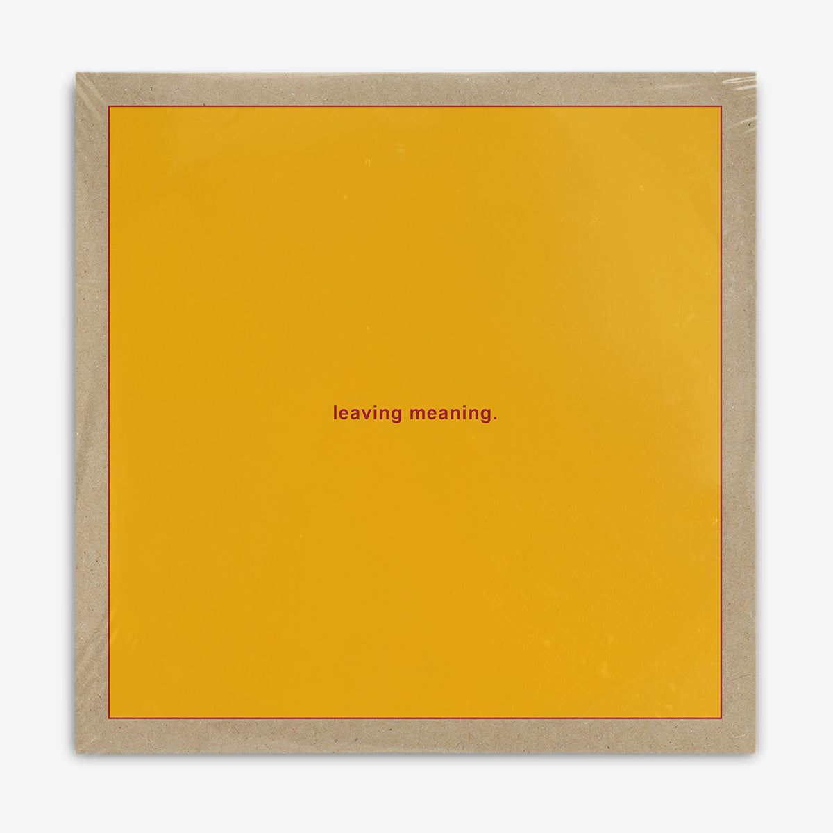 Swans 'leaving meaning.' LP cover