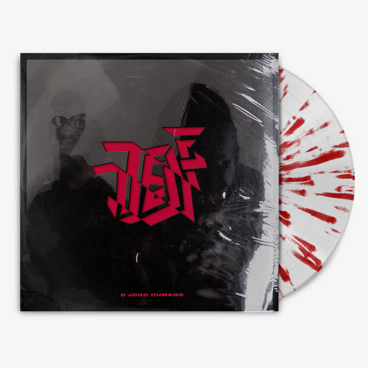 Test 'O Jogo Humano' 12" LP Clear w/ Red Splatter vinyl